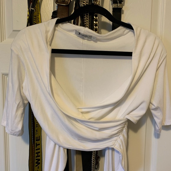 Alexander Wang T White Crop Top - Picture 5 of 7